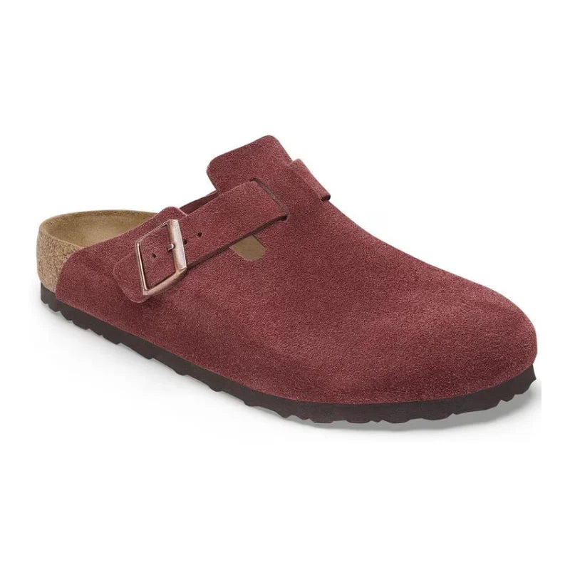 BirkenStock Boston Suede Leather - Zinfandel