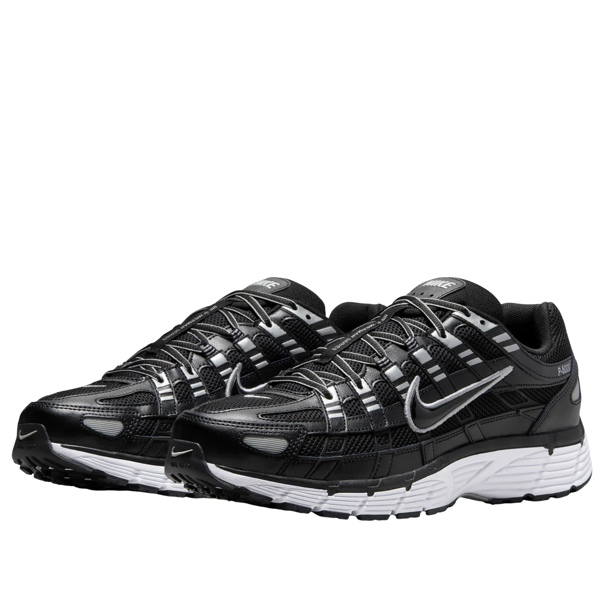 Nike P-6000 'Black White Metallic Silver'