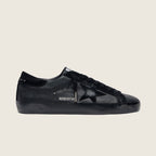 Golden Goose Super-Star in black nappa with black suede star and heel tab(Unisex)