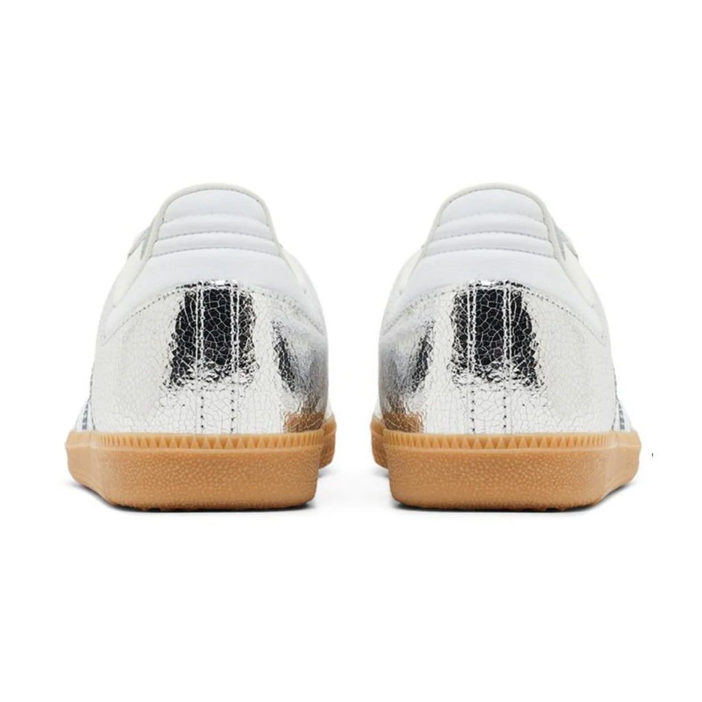 Adidas Samba OG - Silver Metallic Cracked Leather