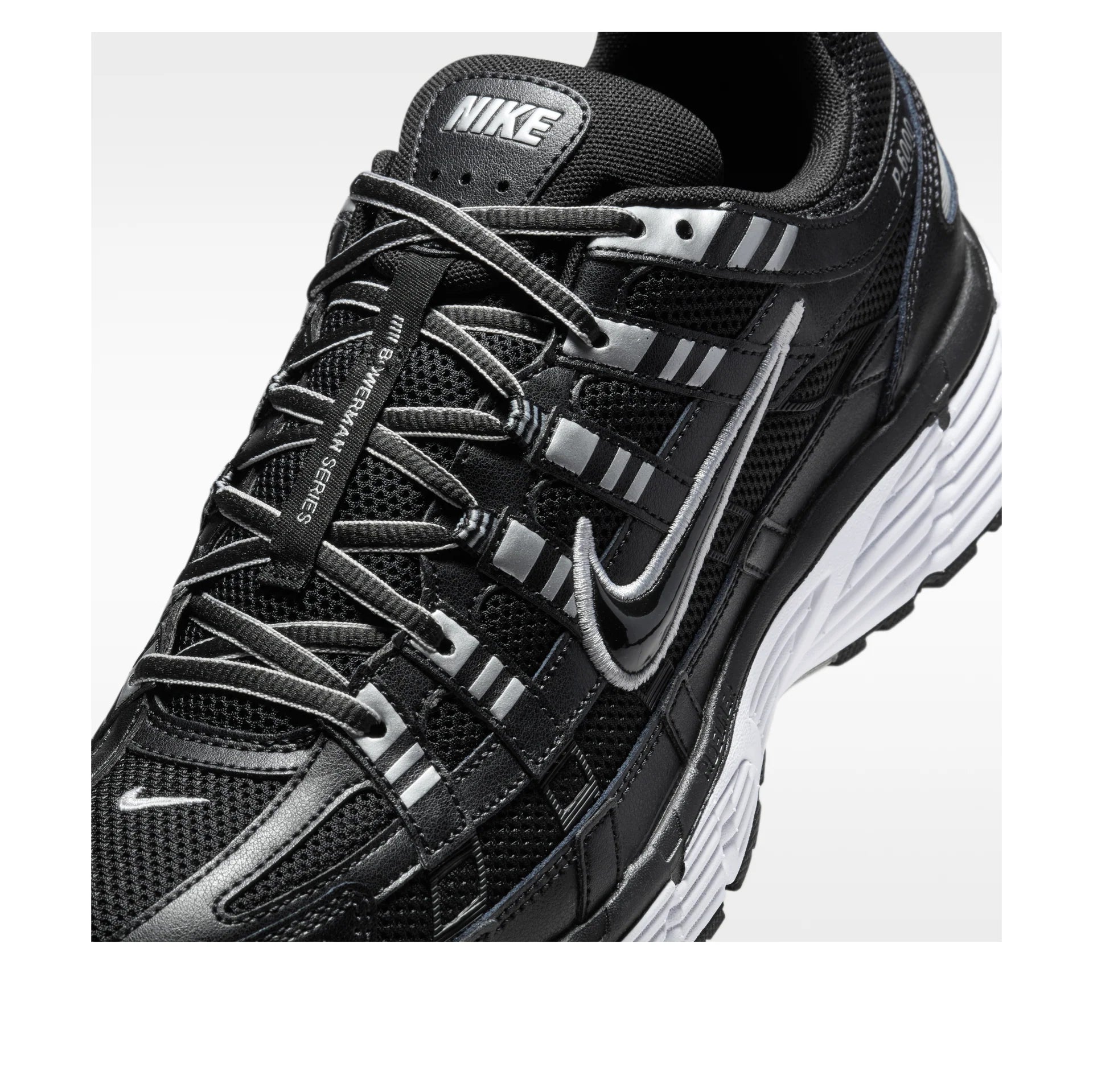 Nike P-6000 'Black White Metallic Silver'