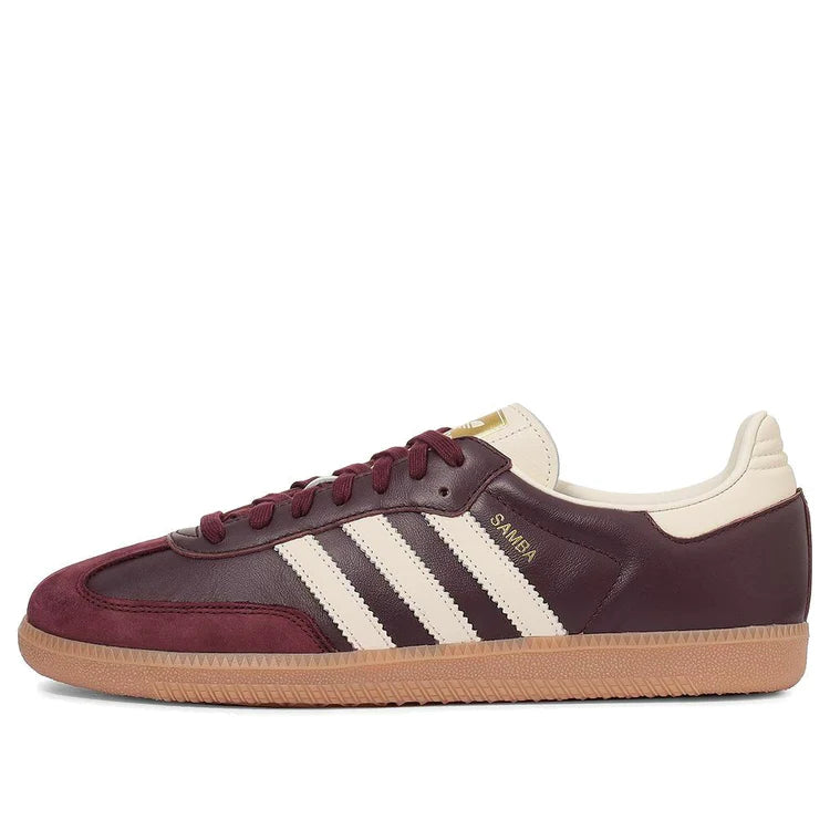 Adidas Samba OG Maroon – Gold Metallic