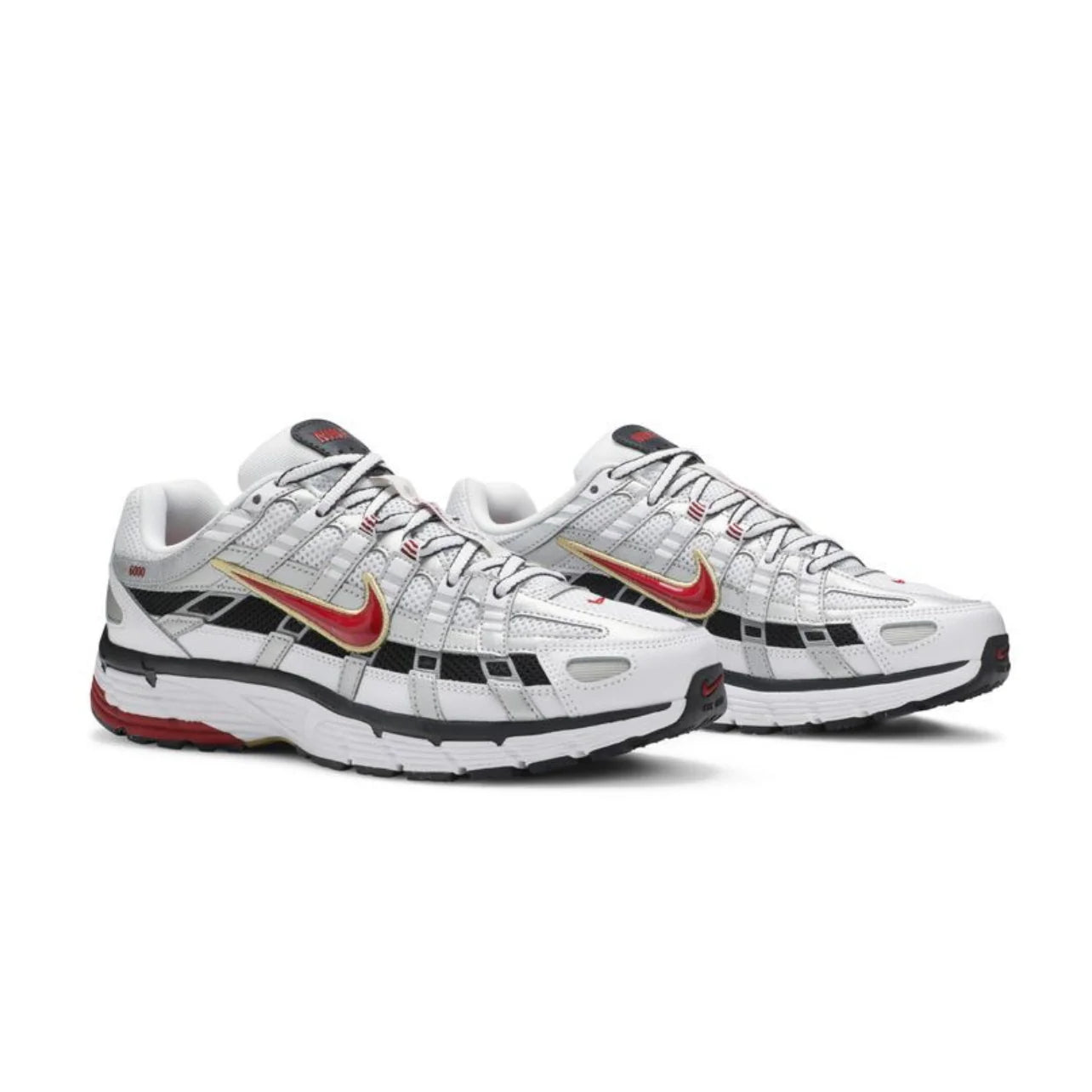 Nike P-6000 'Metallic Silver Red'