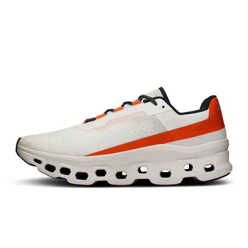 On Running Cloudmonster Undyed/White/Flame