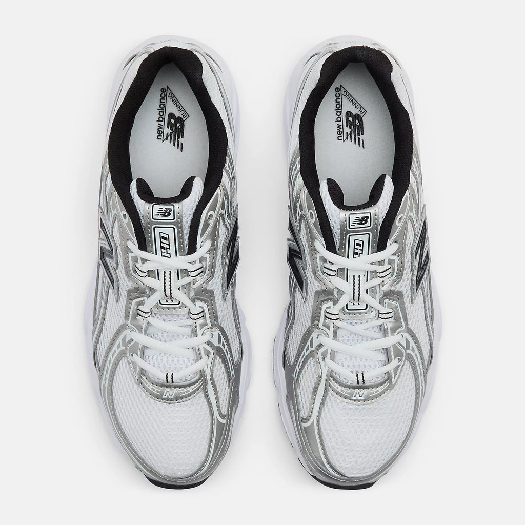 New balance 740 White with metallic silver and black